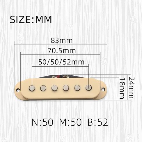 MAXCHEER Alnico 5 Strat Pickup Single Coil Pickups جيتار الرقبة/الوسط/الجسر لاقط للجيتار الكهربائي Strat Squier (أسود) in Kuwait