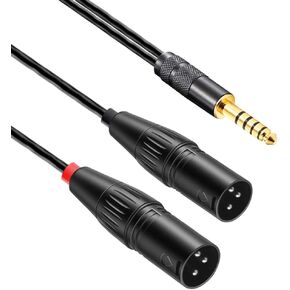 artcavs 4.4 ملم إلى ثنائي XLR أنثى محول سماعة رأس صوتي متوازن 4.4 ملم إلى ثنائي 3 دبوس XLR أنثى مزدوج 3 XLR إلى 4.4 ملم 1 متر (أنثى XLR مزدوجة) in Kuwait