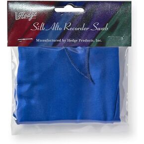Hodge Silk Alto Recorder Swab - Blue