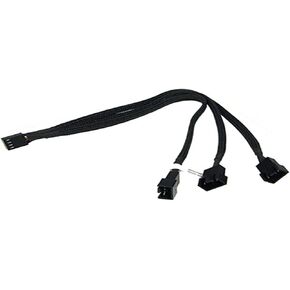 فوبيا 4Pin PWM auf 3 x 4Pin PWM 30 سم كابل – ذكر/أنثى، موليكس (4-دبابيس) ، موليكس (4 دبابيس) ، أسود in Kuwait
