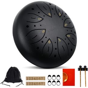 طبلة لسان 8 ملاحظات (اسود-8 فتحات) in Kuwait