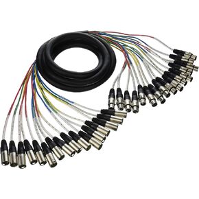Seismic Audio - 16 Channel XLR Snake Cable - 10 Feet Long - Pro Audio Snake for Live Live, Recording, Studios, and Gigs - Patch, Amp, Mixer, Audio Interface 10' in Saudi Arabia