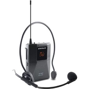 EXMAX EX-938 Wireless Headset Microphone Tour Guide System Interpreter Transmitter Translator in Your Ear for Church Translation Simultaneous Interpretation (UHF-938-SingleTransmitter) in Saudi Arabia