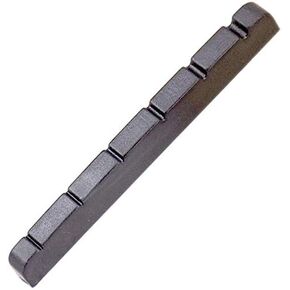 42MM Electric Guitar Nut Flat Bottom Nuts Plastic Slotted for 6 Strings Fender ST TL Style Guitar Replacement, Black in Saudi Arabia