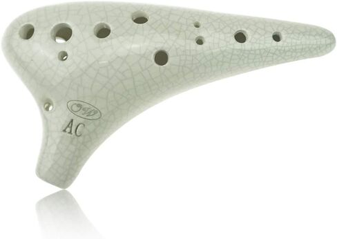 اوكارينا ويند 12 فتحة اوكارينا بيضاء رائعة من ايس كراك التو سي نسخة موسيقية فكرة هدية in Kuwait