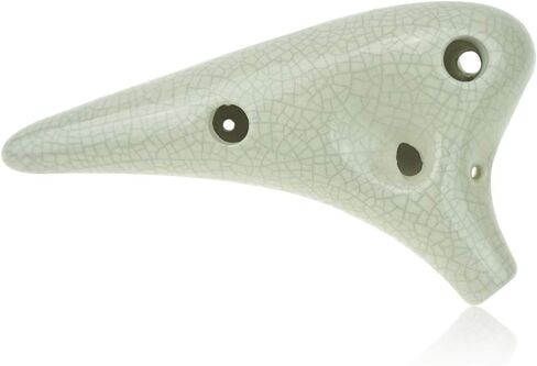 اوكارينا ويند 12 فتحة اوكارينا بيضاء رائعة من ايس كراك التو سي نسخة موسيقية فكرة هدية in Kuwait