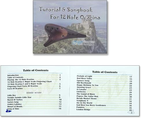 اوكارينا ويند 12 فتحة اوكارينا بيضاء رائعة من ايس كراك التو سي نسخة موسيقية فكرة هدية in Kuwait