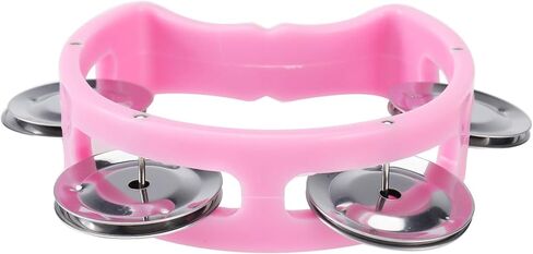 باتيور اجراس الدف اليدوية، 12 قطعة من الدف الايقاعي الموسيقي البلاستيكي مع 4 اجراس ودف معدنية in Kuwait