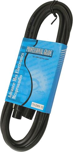 MCSPROAUDIO 110 ohm 3 Pin DMX Lighting Cable (10 ft, 1 Cable) in Saudi Arabia
