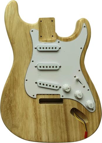 Electric Guitar Kits Strat Style Beginner Kits 6 String Right Handed with Paulownia Wood Body Maple Neck Rosewood Fingerboard Chrome Hardware Build Your Own Guitar in Saudi Arabia