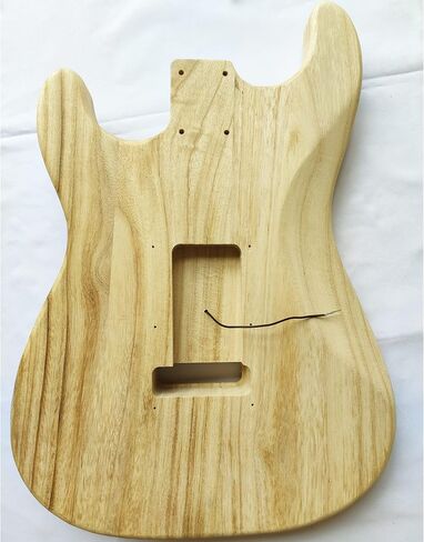 Electric Guitar Kits Strat Style Beginner Kits 6 String Right Handed with Paulownia Wood Body Maple Neck Rosewood Fingerboard Chrome Hardware Build Your Own Guitar in Saudi Arabia