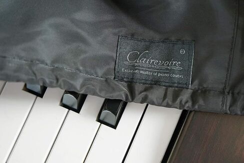 Clairevoire 2023 Keyboard & Digital Piano Cover | Anti-Water/Dust | Adjustable Book-stand opening | Fits All (57.8 inch [147 cm], Reversible Midnight Black/Red (Waterproof)) in Saudi Arabia