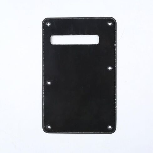 Musiclily HSS 11 Holes Strat Electric Guitar Pickguard and BackPlate Set for Fender US/Mexico Made Standard Stratocaster Modern Style Guitar Parts,3Ply Black in Saudi Arabia