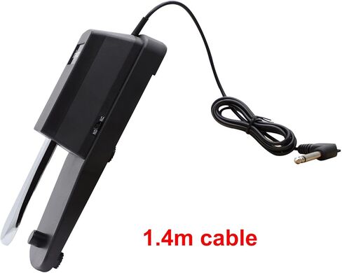 ريزام دواسة تثبيت عالمية للبيانو الرقمي والكيبورد الالكتروني، دواسة قدم مضادة للانزلاق مع مفتاح قطبي، كيبل بطول 1.4 متر in Kuwait