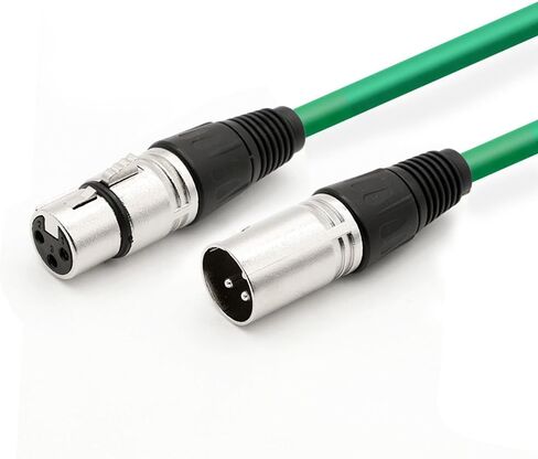 Dremake 40FT XLR إلى كابل مكبر الصوت سلك ثعبان XLR كابل 3Pin XLR ذكر إلى XLR أنثى كابل متوازن للميكروفون، الصوت الحي والأداء، المسرح، DJ، Pro - أحمر in Kuwait