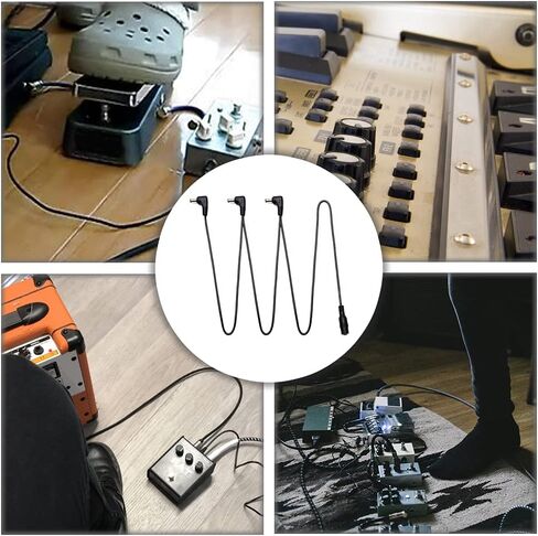 CXMRONGTAI 3 Ways Daisy Chain Power Guitar Pedal Board Power Supply Adapter Daisy Chain Cable for Guitar Effect Pedals in Saudi Arabia