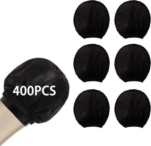 Zettokete Microphone Cover Pop Filter 100 PCS,Disposable Mic Cover with Individual Packing,Suit for Most Handheld Microphone,Good for Karaoke Recording Stage Performance,Non-woven,Black in Saudi Arabia
