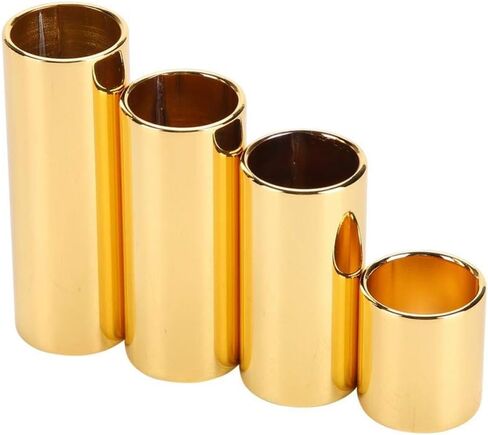 4pcs Electric Guitar Slide Metal Slide Bar Guitars String Slides Golden in Saudi Arabia