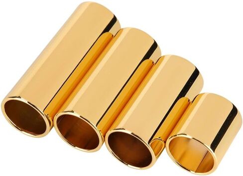 4pcs Electric Guitar Slide Metal Slide Bar Guitars String Slides Golden in Saudi Arabia