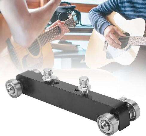 EBTOOLS Adjustable Nut Bridge Sander, Guitar Bass Luthier Sanding Tool Aluminium Alloy Nut and Bridge Sander for Guitar Bass(Black) in Kuwait