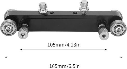 EBTOOLS Adjustable Nut Bridge Sander, Guitar Bass Luthier Sanding Tool Aluminium Alloy Nut and Bridge Sander for Guitar Bass(Black) in Kuwait