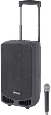 Samson Expedition XP310w (النطاق K: 470 إلى 494 ميجا هرتز) نظام PA المحمول مع ميكروفون لاسلكي (K) مع حامل مكبر صوت خفيف الوزن Samson LS40 in Kuwait