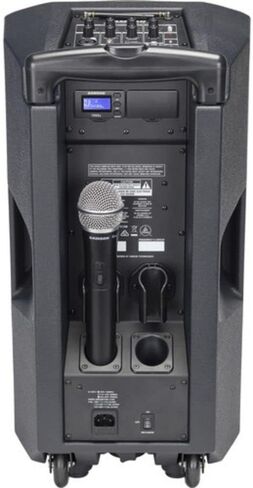 Samson Expedition XP310w (النطاق K: 470 إلى 494 ميجا هرتز) نظام PA المحمول مع ميكروفون لاسلكي (K) مع حامل مكبر صوت خفيف الوزن Samson LS40 in Kuwait