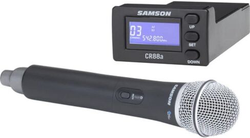 Samson Expedition XP310w (النطاق K: 470 إلى 494 ميجا هرتز) نظام PA المحمول مع ميكروفون لاسلكي (K) مع حامل مكبر صوت خفيف الوزن Samson LS40 in Kuwait