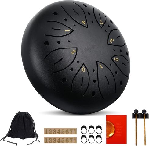 طبلة لسان 8 ملاحظات (اسود-8 فتحات) in Kuwait