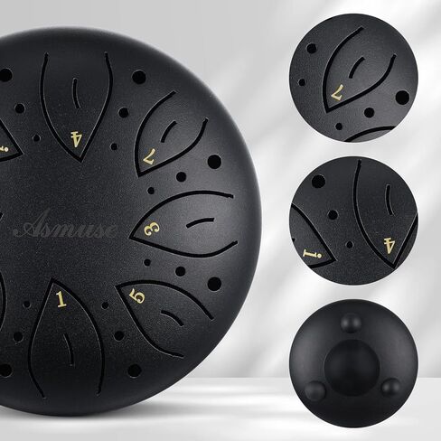 طبلة لسان 8 ملاحظات (اسود-8 فتحات) in Kuwait