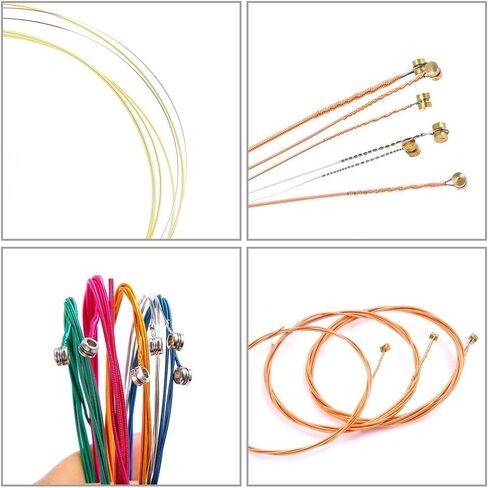 Auihiay 58 PCS Guitar Accessories Kit Including Guitar Strings, Picks, Capo, Thumb Finger Picks, String Winder, Bridge Pins, Pin Puller, Pick Holder, Finger Protect in Saudi Arabia