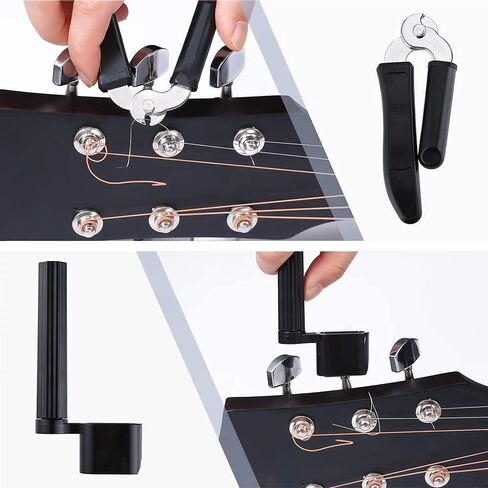Auihiay 58 PCS Guitar Accessories Kit Including Guitar Strings, Picks, Capo, Thumb Finger Picks, String Winder, Bridge Pins, Pin Puller, Pick Holder, Finger Protect in Saudi Arabia