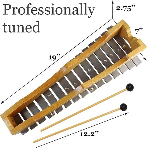 Glockenspiel Xylophone 15 notes - Kids Sheet Music Book - 34 Easy Play Songs for Xylophone in Kuwait