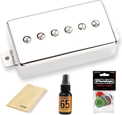 Seymour Duncan SPH90 Phat Cat P90 Bridge Pickup - Bundled with Dunlop Pick Pack, Platinum 65 Cleaner-Polish, and Polish Cloth in Saudi Arabia