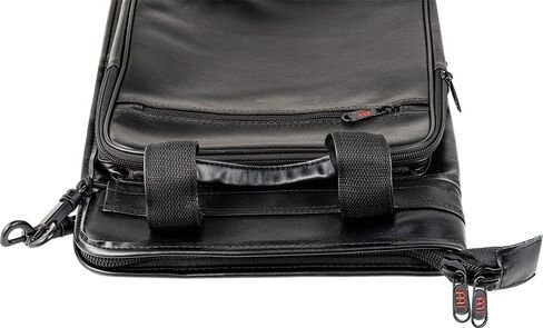 مجموعة حقيبة الطبل الاحترافية من مينل مع عصي هجينة 5A، وقضبان متعددة من الخيزران وفرش نايلون قابلة للسحب، أسود، قياسي (MSBDL) in Kuwait