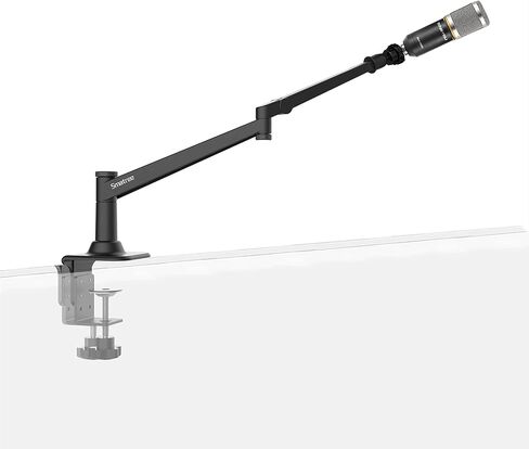 سمارتي حامل ميكروفون بذراع لميكروفون شور SM7B/SM58/MV7/بلو يتي/AT2020، حامل ميكروفون شور SM7B، حامل ذراع ميكروفون معدني مع محول 5/8 انش للغناء والمدونات الصوتية والتسجيل in Saudi Arabia
