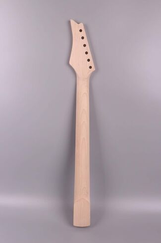 Yinfente Guitar neck 24fret 25.5inch Maple wood Rosewood Fretboard Vine Inlay Unfinished NO Paint DIY Guitar Bolt On Heel in Saudi Arabia
