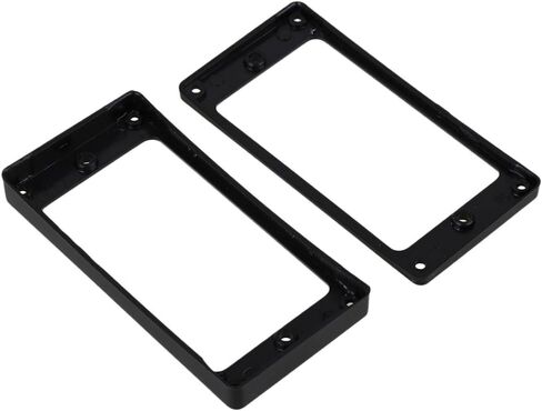 lovermusic 92x46mm Black ABS Electric Guitar Humbucker Pickup Mounting Rings Frames Bottom Pack of 2 in Saudi Arabia