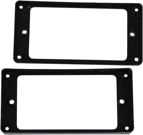 lovermusic 92x46mm Black ABS Electric Guitar Humbucker Pickup Mounting Rings Frames Bottom Pack of 2 in Saudi Arabia