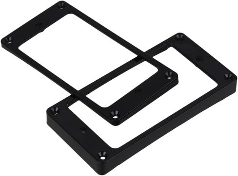 lovermusic 92x46mm Black ABS Electric Guitar Humbucker Pickup Mounting Rings Frames Bottom Pack of 2 in Saudi Arabia