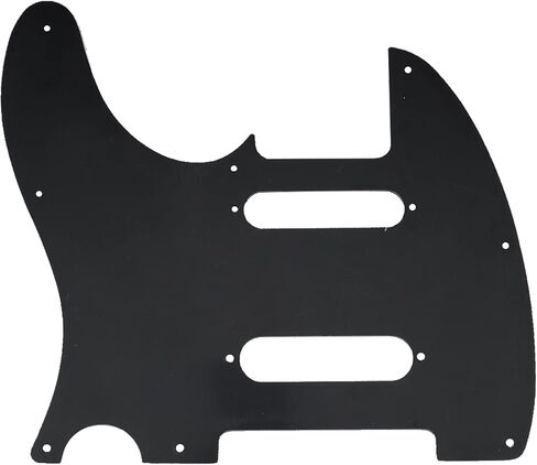 Musiclily Pro 8 Holes SS Guitar Tele Pickguard for USA/Mexico Fender Deluxe Nashville Telecaster Electric Guitar, 3Ply Black in Kuwait