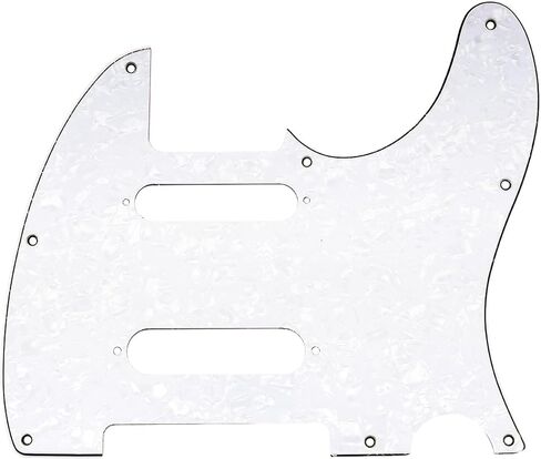 Musiclily Pro 8 Holes SS Guitar Tele Pickguard for USA/Mexico Fender Deluxe Nashville Telecaster Electric Guitar, 3Ply Black in Kuwait