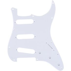 Musiclily Pro 11 فتحة 62 نمط عتيق SSS Strat Guitar Pickguard لـ American Stratocaster 62، 3Ply أسود