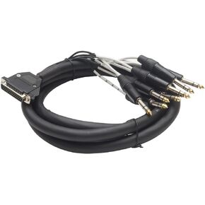 Seismic Audio - SA-DB8T8 - DB25 إلى 8 قناة 1/4 بوصة TRS 8 قدم D-Sub ثعبان كابل تصحيح واجهة خليج in Saudi Arabia