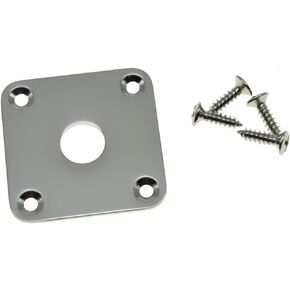 Dopro Gold Flat Bottom Metal Jack Plate Flat Base Square Jackplate for USA LP Les Paul