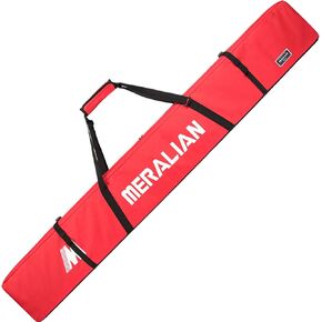MERALIAN Padded Ski Bag,Waterproof Full Padded Single Ski Travel Bag with Adjustable Shoulder Strap.