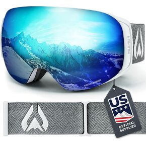 Wildhorn Roca Ski Goggles Men Women Anti-Fog/Scratch 100% UV-Magnetic Lens-Snowboard Snow Goggles Men Women Adult