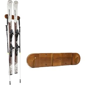 رف تخزين التزلج على الجليد، حامل مزلاجات المنزل والمرآب الخشبي، رف تخزين الحائط على الجليد in Kuwait