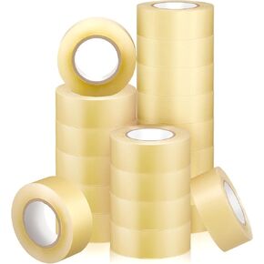 Meooeck 20 Roll Hockey Tape Multipurpose Tape Roll Strong Adhesive Hockey Stick Tape Shin Pad Sock Tape Hokey Sports Gifts for Gear Accessories Equipment, Easy to Apply Stretch (Clear) in Saudi Arabia
