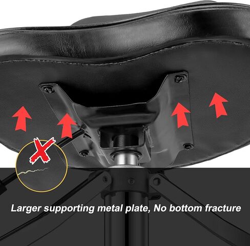 شاشازو كرسي طبل مع مسند ظهر، كرسي طبلة مبطن مع ظهر، كرسي طبل دوار مطور بارتفاع قابل للتعديل ومستقر ومريح للطبول والكيبورد وعازفي الجيتار (بني) in Kuwait